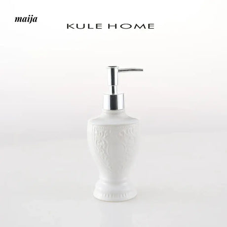 KULE HOME French Vintage Ceramic Lotion and Shower Gel Holder from KULE HOME