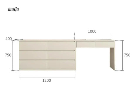 MEIHOUSE Universal Dressing Table Advanced Bedroom Storage System from MEIHOUSE