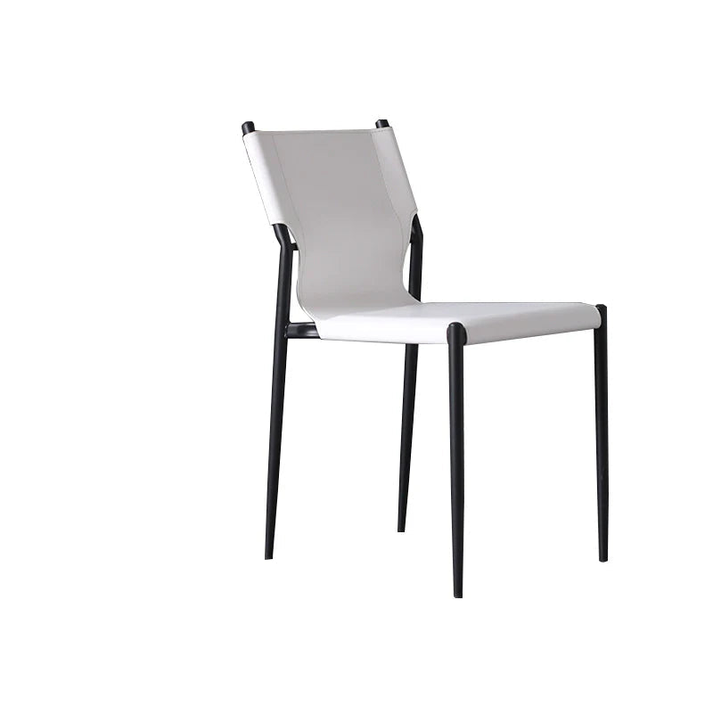YUEMAI Matteo Italian Saddle Leather Stack Chair from YUEMAI