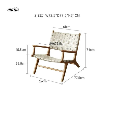 19 DREAM SPACE Saddle Leather Sofa Chair from 19 DREAM SPACE
