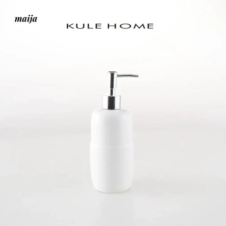 KULE HOME Pastel Ceramic Lotion Bottle for Shower Gel from KULE HOME