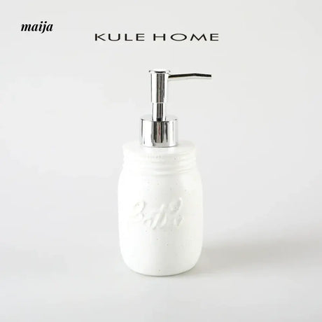 KULE HOME Ceramic Lotion Bottle and Shower Gel Holder from KULE HOME