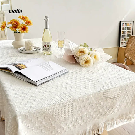 MAN YUE HOME Lace Tablecloth for French INS Style Dining Spaces from MAN YUE HOME