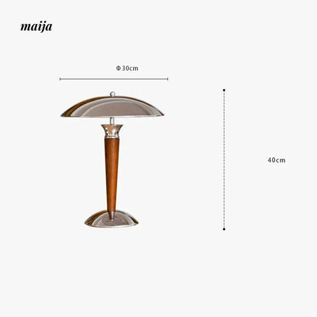 LYNN Retro Solid Wood Table Lamp from Lynn's Lamp