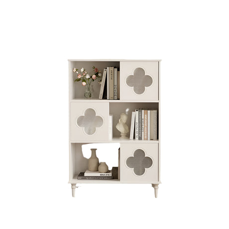 LINYUE Magnus Medieval Solid Wood Bookcase with Display Rack from LINYUE