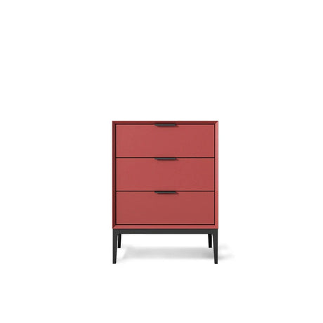 LINYUE Astrid Nordic Solid Wood Four-Drawer Retro Cabinet from LINYUE