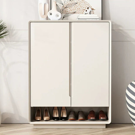 LINYUE Milo Cream Style Shoe Cabinet with Partition from LINYUE