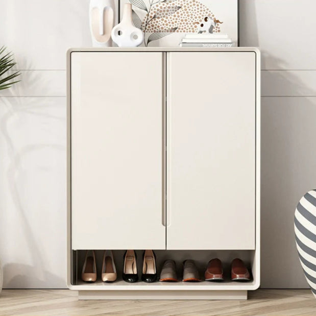 LINYUE Milo Cream Style Shoe Cabinet with Partition from LINYUE