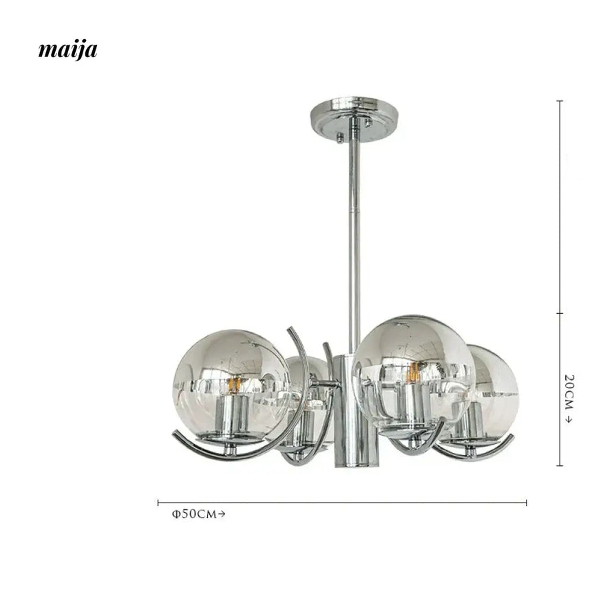 LYNN Space Age Glass Chandelier from Lynn's Lamp