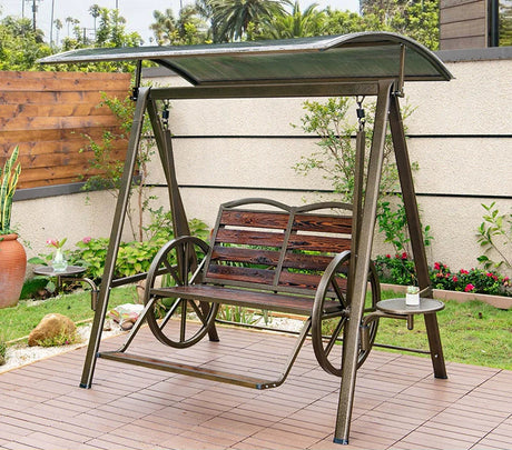 MOJIA Maeve Sun-Protected Hanging Baby Rocker for Outdoor Bliss from MOJIA