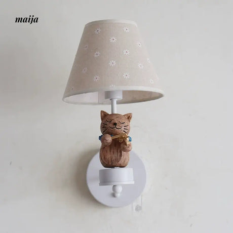QXWD Cat Conductor Ceiling Lamp Children's Room from QXWD