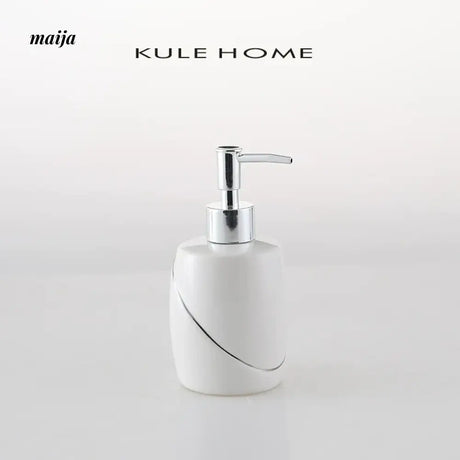 KULE HOME Minji Ceramic Lotion Bottle for Bathroom from KULE HOME
