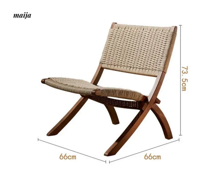 RATTAN CRAFTSMAN Folding Rattan Chair from RATTAN CRAFTSMAN