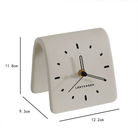 LENYVASEN Lila Quiet Ceramic Table Clock from LENYVASEN