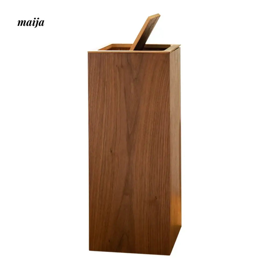MUSN Large Wooden Trash Bin from MUSN