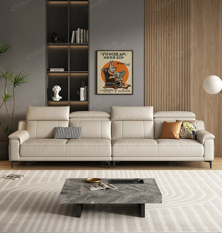 DIPU Arlo Minimalist Leather Sofa from DIPU