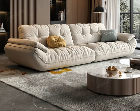 DIPU Felicity Cream Cowhide Cloud Sofa from DIPU