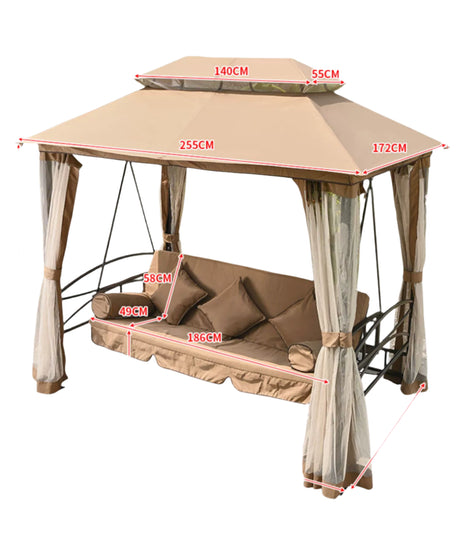 MOJIA Adalyn Hanging Swing Chair for Elegant Garden Seating from MOJIA