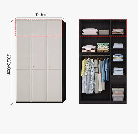 AIWO Orion One-Door Ceiling-High Wardrobe with Corner Desk Integration from AIWO