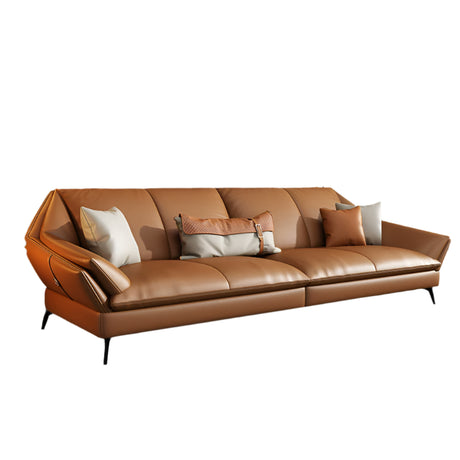 DIPU Harper Minimalist Leather Scandinavian Sofa from DIPU
