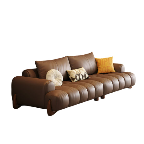 DIPU Ali Retro Cream Piano Leather Sofa from DIPU