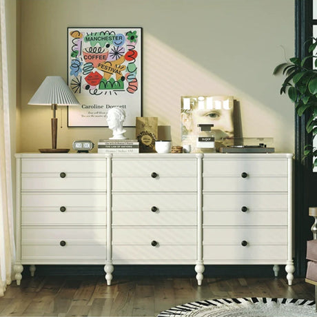 LINYUE Noelle French Solid Wood Eight-Drawer Sideboard from LINYUE