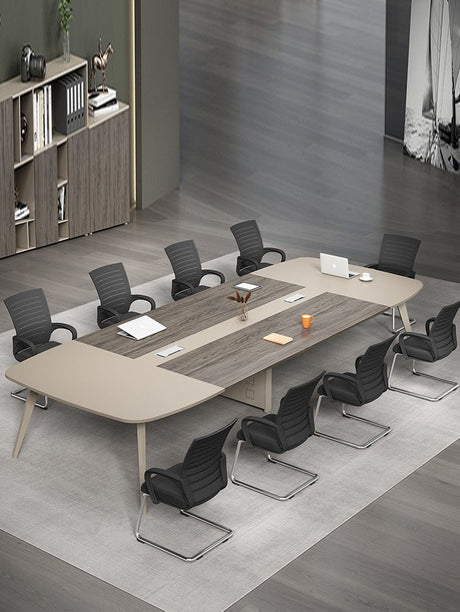 MUTINI Oliver Simple Modern Curved Conference Table Set from MUTINI
