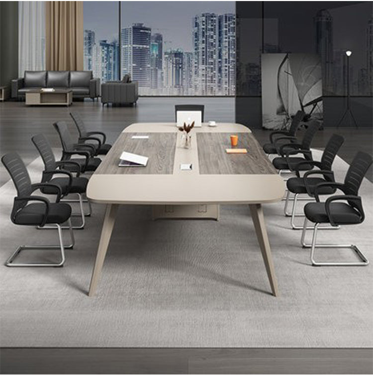 MUTINI Oliver Simple Modern Curved Conference Table Set from MUTINI