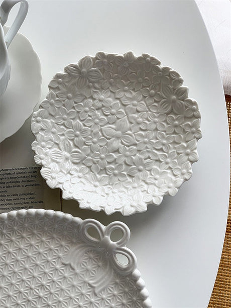 YASUKI Felix Organic Ceramic Beaded Plate from YASUKI