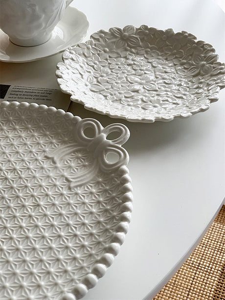 YASUKI Felix Organic Ceramic Beaded Plate from YASUKI
