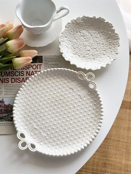 YASUKI Felix Organic Ceramic Beaded Plate from YASUKI