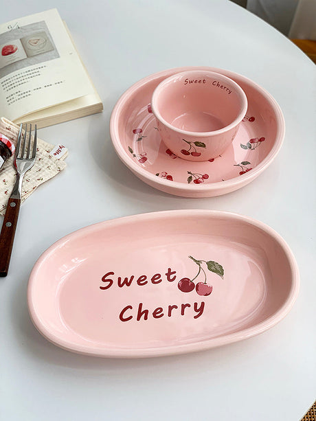 YASUKI Haruto Adorable Pink Bunny Ceramic Bowl from YASUKI