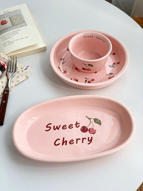 YASUKI Haruto Adorable Pink Bunny Ceramic Bowl from YASUKI