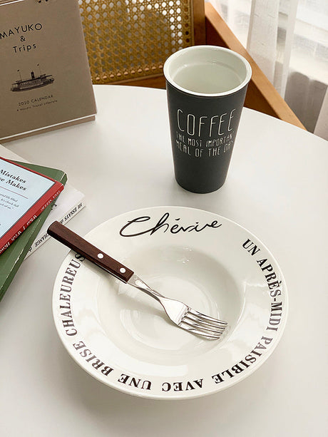 YASUKI Akira Elegant Matte Ceramic Coffee Grip Cup from YASUKI