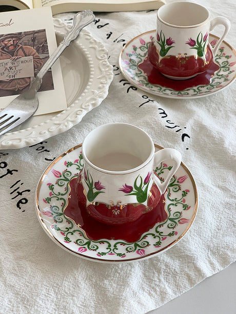 YASUKI Jonathan Vintage Chic Ceramic Tea Cup from YASUKI