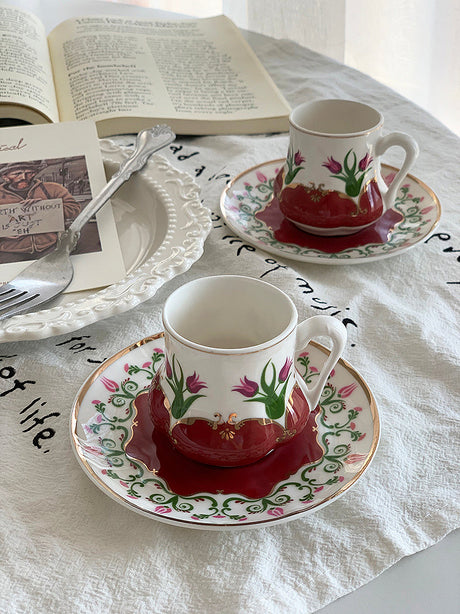 YASUKI Jonathan Vintage Chic Ceramic Tea Cup from YASUKI