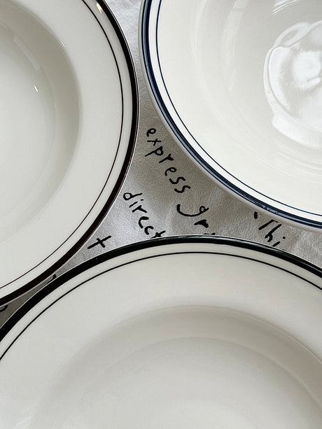 YASUKI Chenhao Minimalist INS Texture White Ceramic Bowl from YASUKI