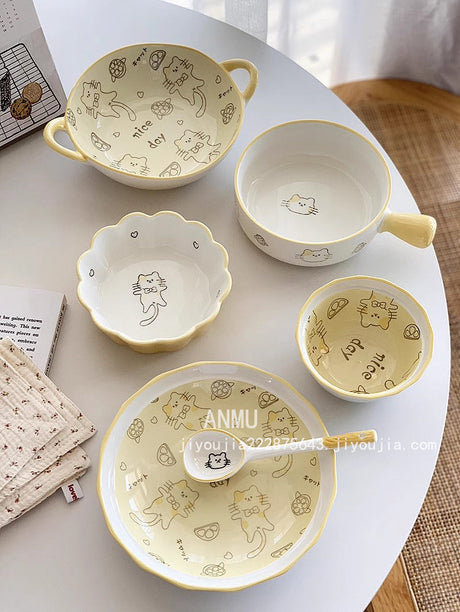 YASUKI Olwen Charming Cute Ceramics Plate from YASUKI
