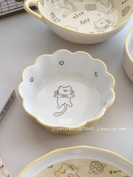 YASUKI Olwen Charming Cute Ceramics Plate from YASUKI