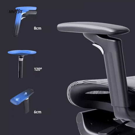 Black and White Ergonomic Office Chair from Hbada