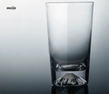 JOTO Fuji Mountain Glass Cup Handmade Snow Mountain Whiskey Cup from JOTO