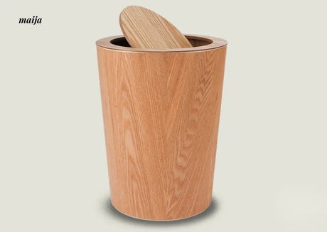 MUSN Desktop Wooden Trash Bin from MUSN