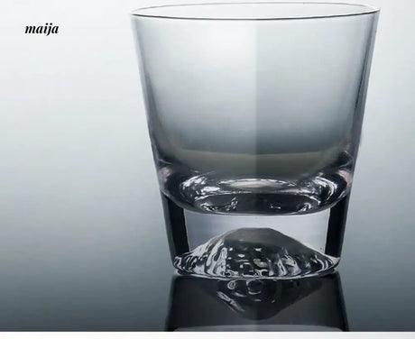 JOTO Fuji Mountain Glass Cup Handmade Snow Mountain Whiskey Cup from JOTO