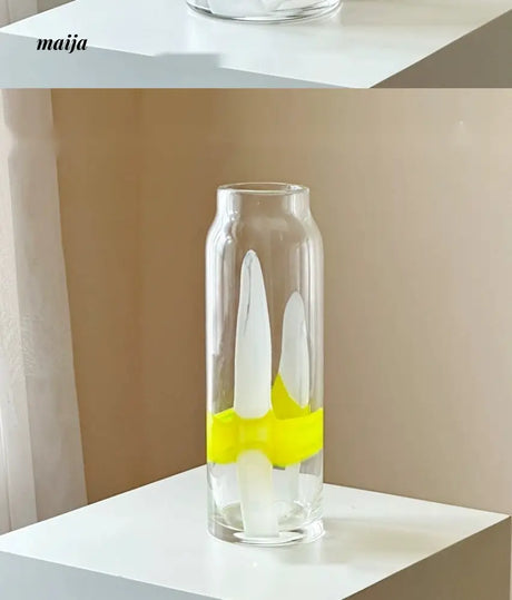 GUIFOU Large Colored Glass Vase from GUIFOU