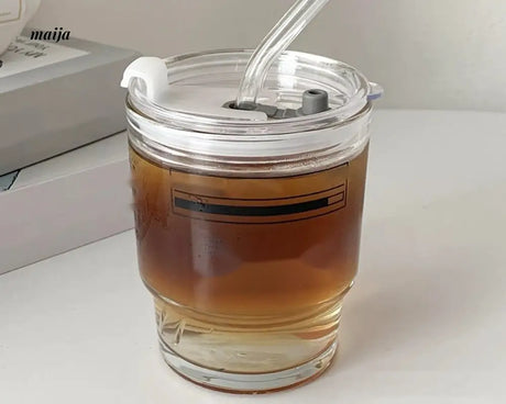 BANKE Summer Portable Glass Latte Coffee Cup from BANKE