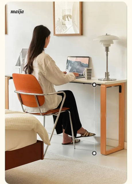 PUMPKIN BOX Nordic Solid Wood Double Desk from PUMPKIN BOX