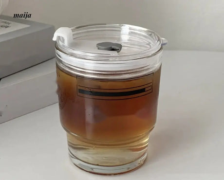 BANKE Summer Portable Glass Latte Coffee Cup from BANKE