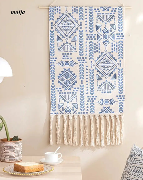 MAN YUE HOME Retro Woven Tapestry for Bedroom Canvas Decor from MAN YUE HOME