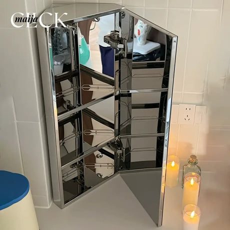 CLICK Frameless Mirror Corner Cabinet Wall Decor from CLICK