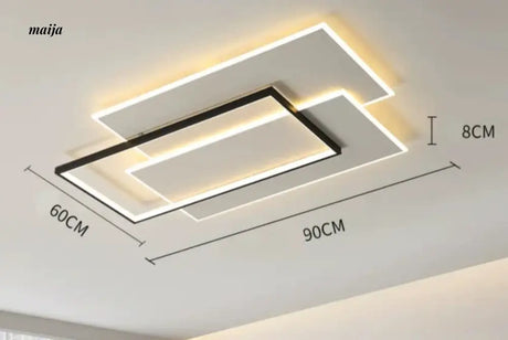 GVG Looping Rectangles Ceiling Lamp from GVG